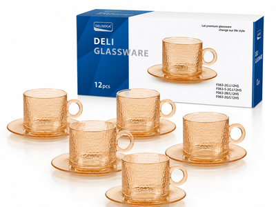 JOGO DE XÍCARAS ELEGANCE 12 PEÇAS DELI 170ML