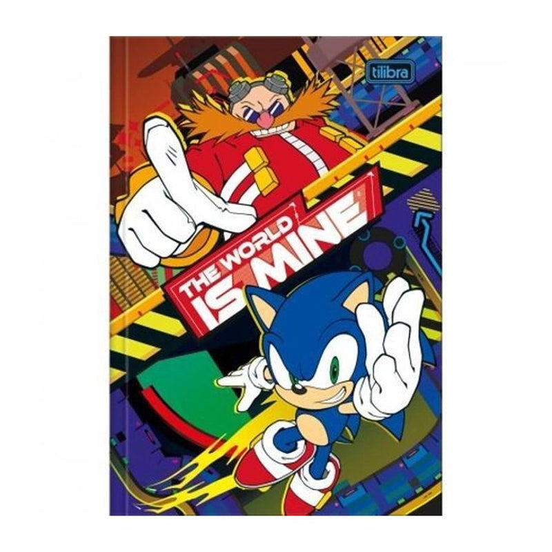 Caderno Brochura 1/4 capa dura 80 Folhas Sonic - Tilibra