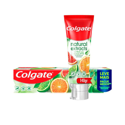 Creme Dental Colgate Natural Extracts Defesa Reforçada Citrus e Eucalipto - 140g
