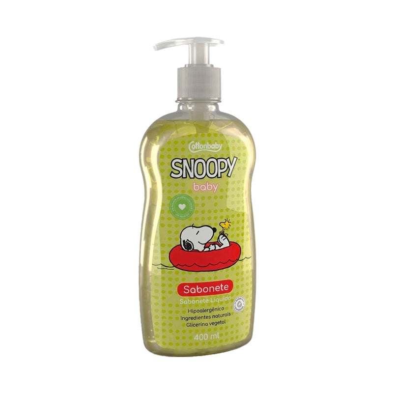 Sabonete Liquido Cotton Baby Snoopy Baby Gotas De Camomila - 400ml