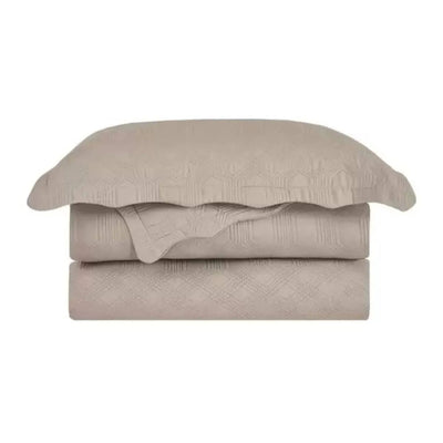 Colcha Queen Duque 2.40 X 2.60 m 03 Peças Bege - Camesa