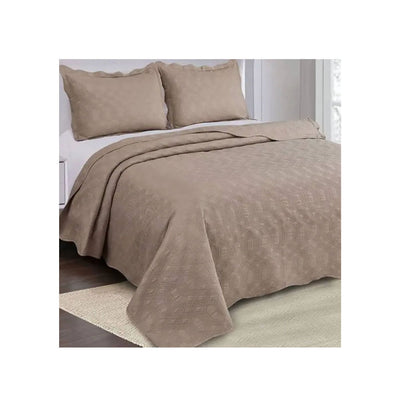 Colcha Queen Duque 2.40 X 2.60 m 03 Peças Bege - Camesa