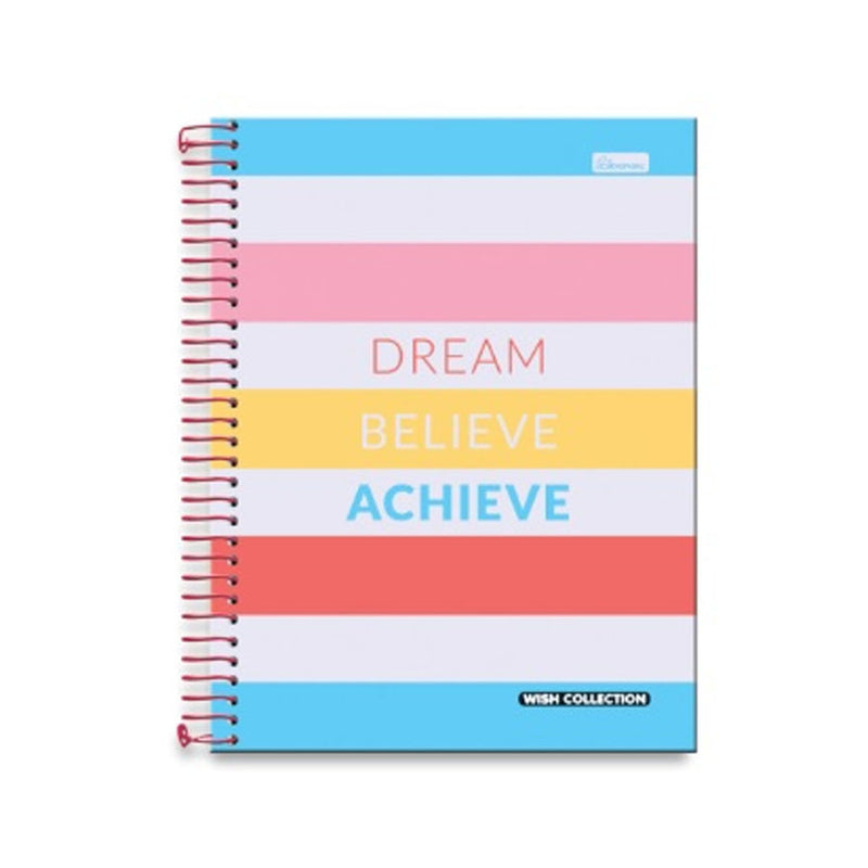 CADERNO ESCOLAR 10X1 WISH COLLECTION