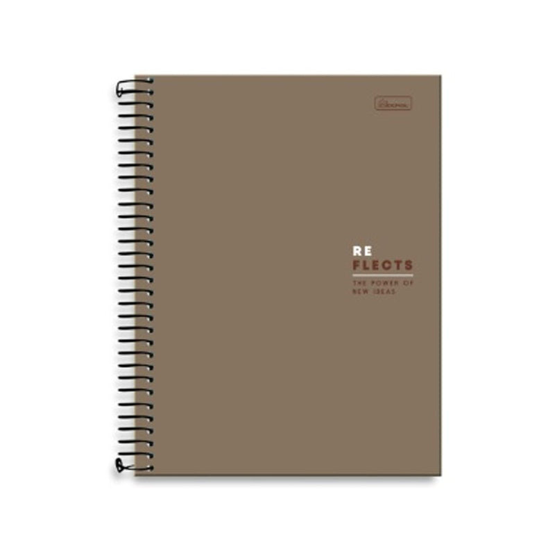 Caderno Universitário 10 Matérias Reflects 160 Folhas - Cadersil