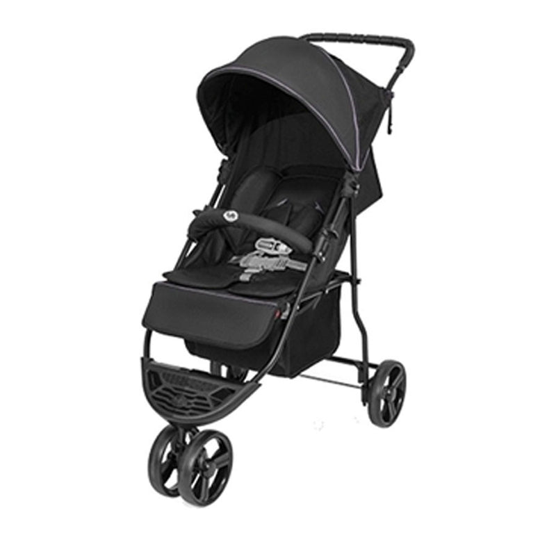 Carrinho Berço Hórus Tutti Baby Preto - Rosa