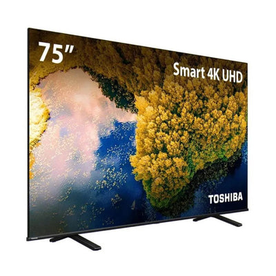 Smart TV Toshiba 75"" 4K DLED 75C350LS HDR, HDMI, USB e Wifi Vidaa