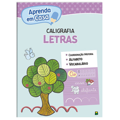 Livro Aprenda em Casa Caligrafia Letras