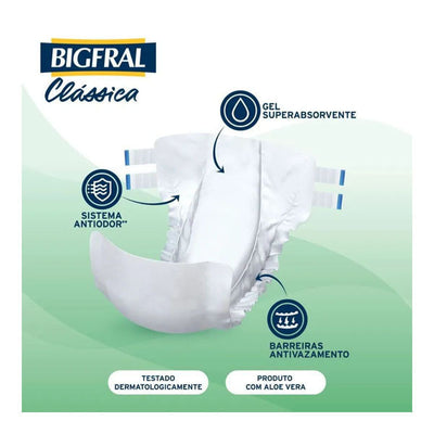 Fralda Bigfral Clássica M 28 Unidades