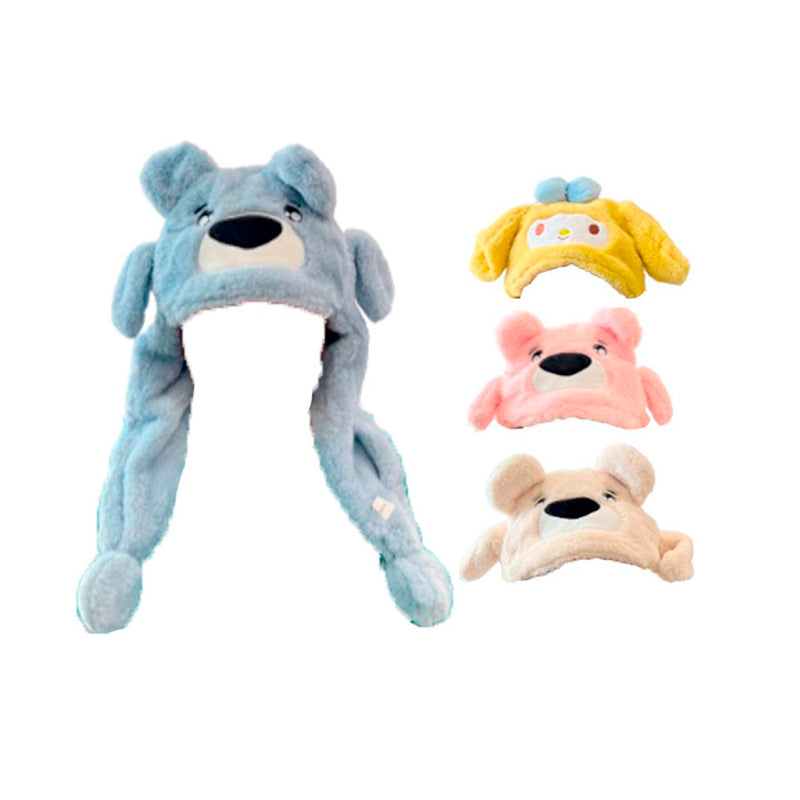 Chapéu Infantil Pelúcia de Ursinho