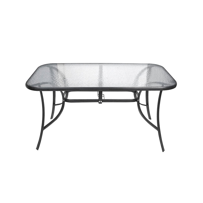 Mesa de Vidro com Estrutura de Ferro 150x90x72cm