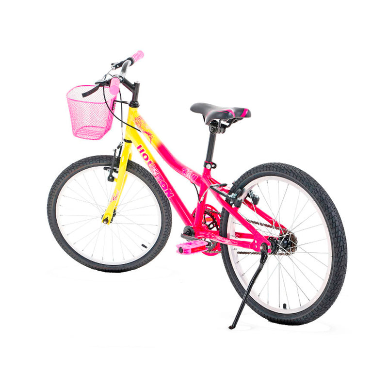 Bicicleta Bixy houston Aro 20 Amarelo e Rosa