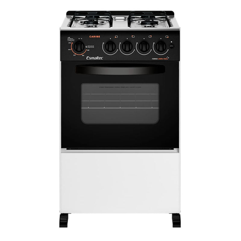 Fogão 4 Bocas Esmaltec Automático Caribe 4112 Branco
