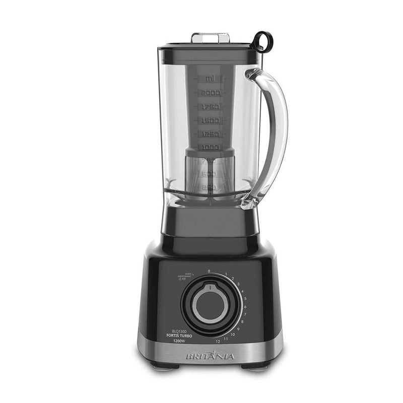 Liquidificador Britânia Fortis Turbo 1200W Preto - 127 Volts