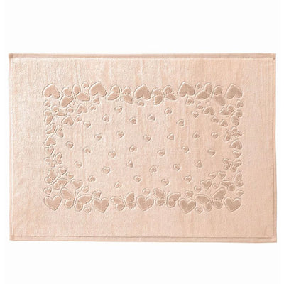 Toalha De Piso Dohler Jacquard Romance Aveludada