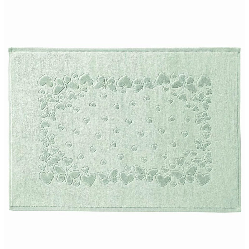 Toalha De Piso Dohler Jacquard Romance verde 70X50CM