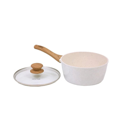 Panela Alumínio Antiaderente com Indução 20cm Marmol - Mimo Style