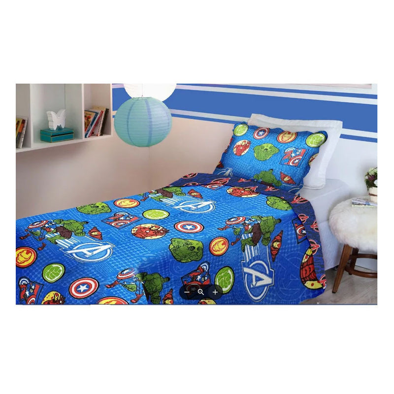 Colcha Ultrasonic Marvel Os Vingadores Solteiro 160x240