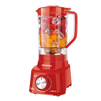 Liquidificador Mondial Turbo L-900 2,7 Litros 900W 127V 60Hz Vermelho