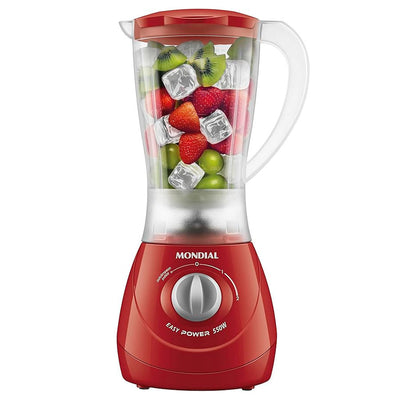 Liquidificador Mondial Easy Power 550W 2 Velocidades + Pulsar - Vermelho