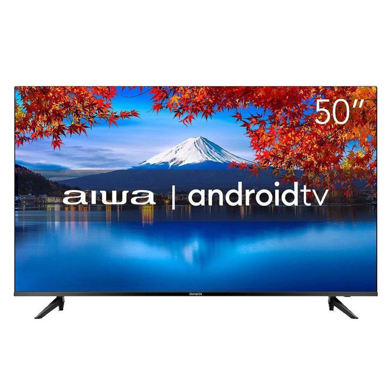 Smart TV Aiwa 50"" Android 4k Comando de Voz Dolby Áudio Hdr10 AWSTV50BL02A