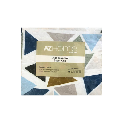 Jogo de Cobre Leito AZ Super King 3 Peças Prisma