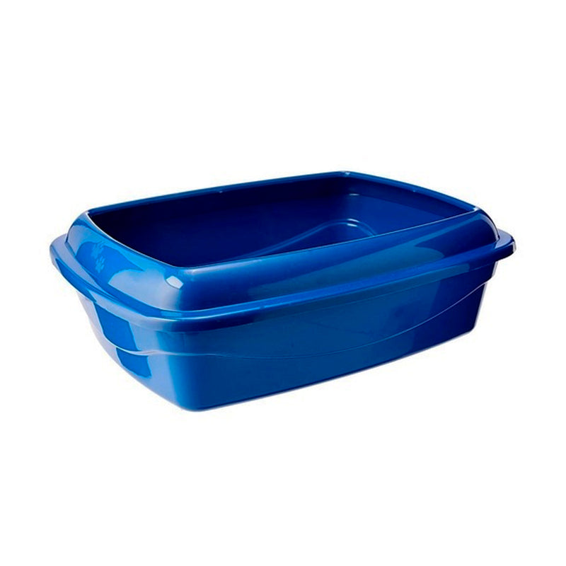 Bandeja Higiênica Com Borda Master Cat Pet Injet Grande - Azul