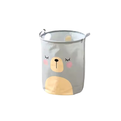 Cesto Organizadora Dobrável Fofo Infantil Urso 35x40cm