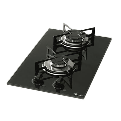 Cooktop a Gás Fischer 2 Bocas Mesa Vidro Bivolt