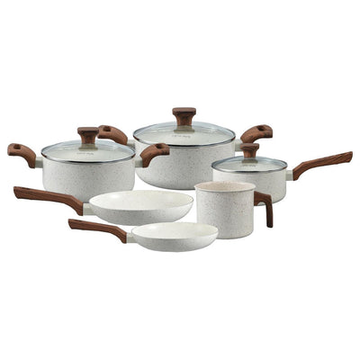Conjunto de 6 Panelas Pratic Cook Marmol Compatível com Fogão por Indução