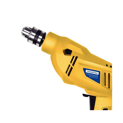 Furadeira de Impacto 500 W 3/8"" 127 V Tramontina com Sistema de Reversão e Botão para Travamento de Gatilho