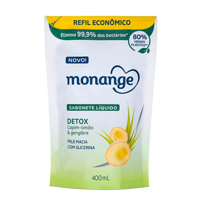 Refil Sabonete Líquido Monange Detox 400Ml