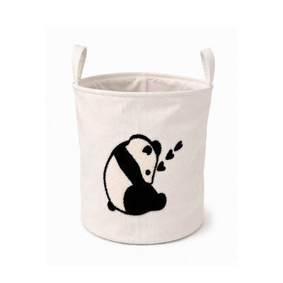 Cesto Organizador Infantil em Tecido Panda 38x35cm