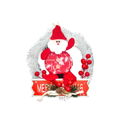 Guirlanda Branca com Noel Merry Christmas 417