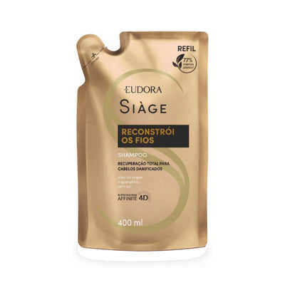 Eudora Siàge Refil Shampoo-Reconstrói os Fios 400ml