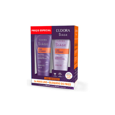 Pmpck Siage Shampoo 250ml + Condicionador 200ml Liso Intenso