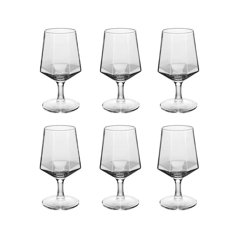 Jogo De Taça Vidro Cristal 435Ml 6 Peças Deli
