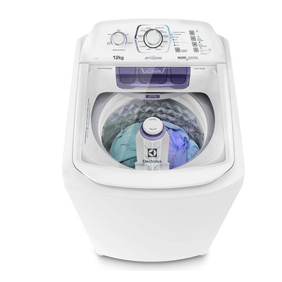 MÁQUINA DE LAVAR ELECTROLUX 12KG BRANCA TURBO ECONOMIA SILENCIOSA COM CESTO INOX LAC12 220V