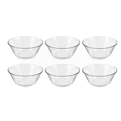 Conjunto de Tigelas em Vidro 6 Peças 11,5cm Transparente