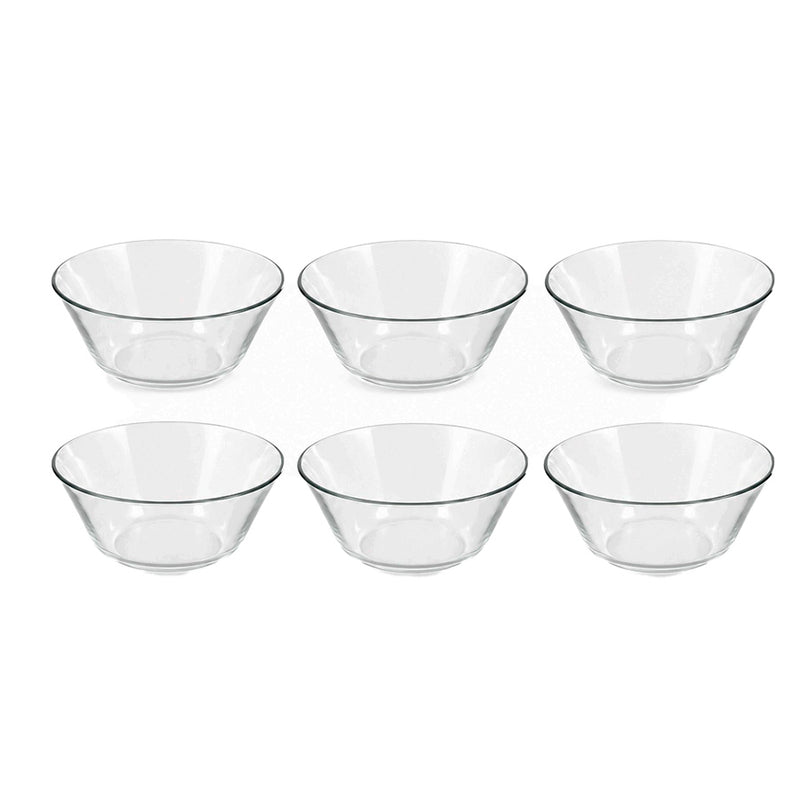 Conjunto de Tigelas em Vidro 6 Peças 11,5cm Transparente