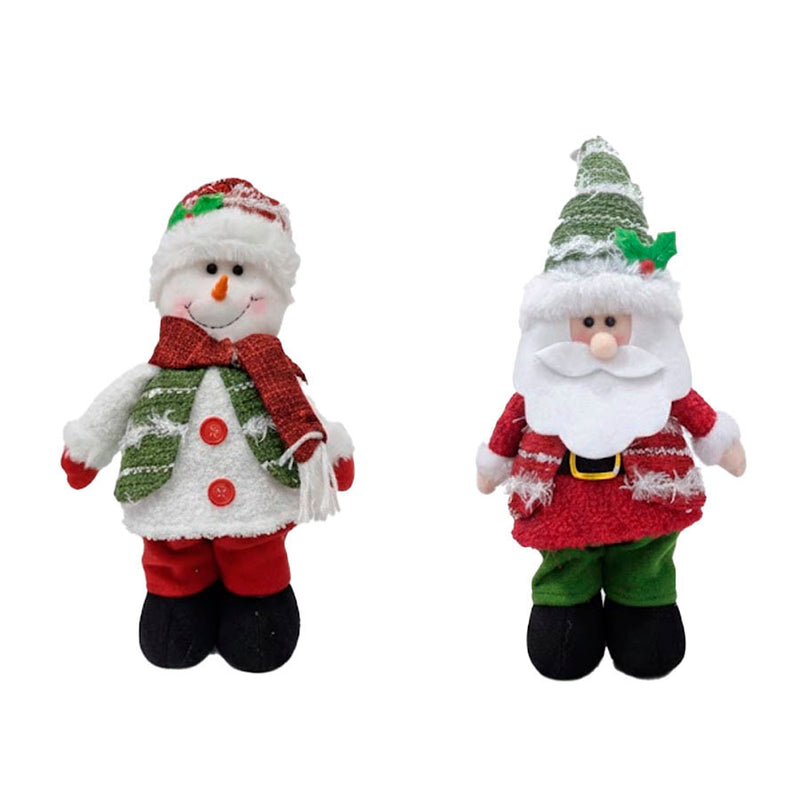 Bonecos Decorativos de Natal 30cm - Papai Noel ou Boneco de Neve (Vendidos Separadamente)