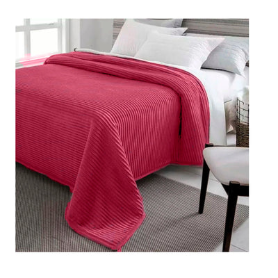 Cobertor Dyuri com Cinta 1,80 x 2,20m Cardea Vinho
