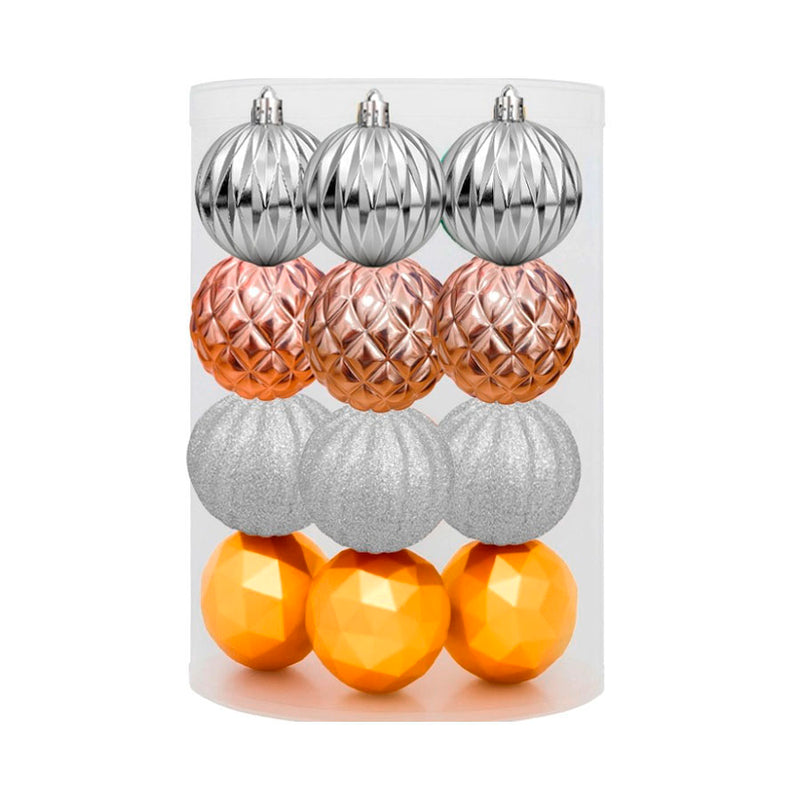Kit de Bolas de Natal 7 cm - Cores Variadas