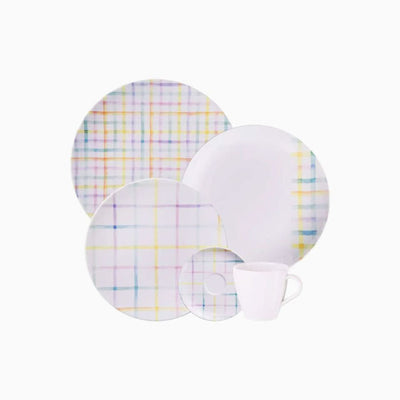 Aparelho de Jantar Tramontina Sweet Color Porcelana Decorada 20 Peças