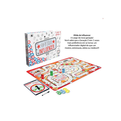 Jogo de Tabuleiro Vida de Influencer