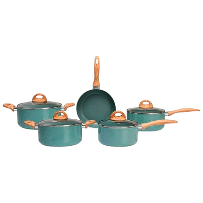 Conjunto de Panelas 5 Peças Industrial Pratic Cook Green Mimo