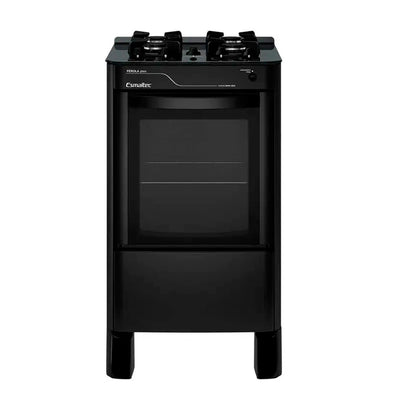 Fogão Esmaltec Perola Glass 4115 4 Bocas com Acendimento Automático Preto