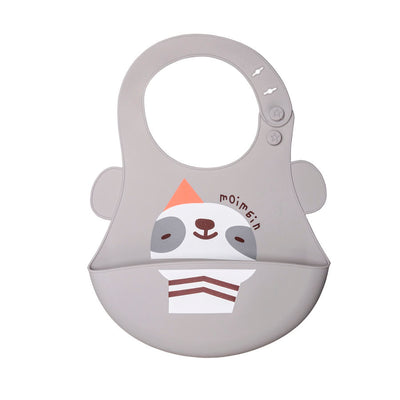 Babador De Silicone Com Pega Migalhas