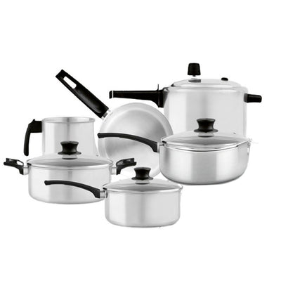 Conjunto de Panelas 5 peças + Panela de Pressão Polida Panelux