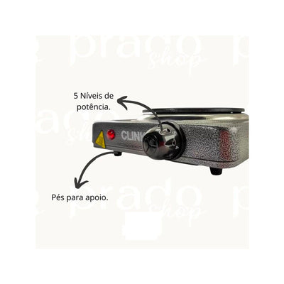 Fogareiro Portátil Elétrico Clink 1000W 1B 220V