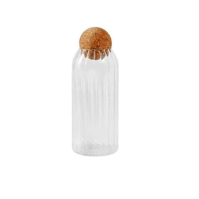 Pote de Vidro Borossilicato com Tampa Esfera de Rolha Classic 1L
